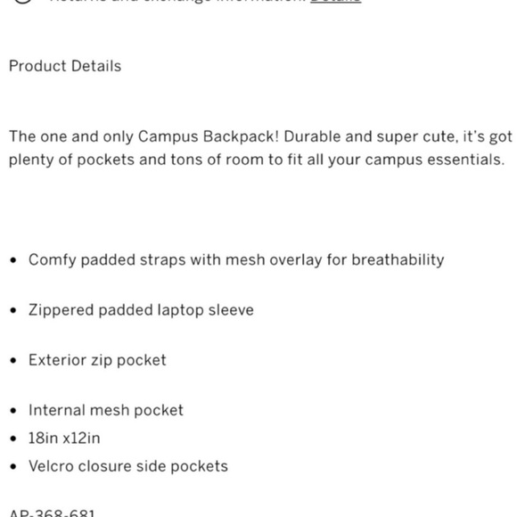 🔥LAST ONE🔥 VS Pink Campus Backpack - Picture 4 of 4